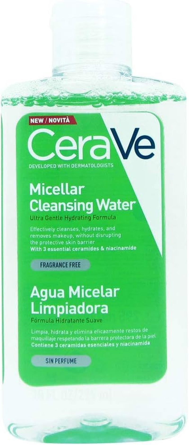 Cerave Micellar Cleansing Water with Niacinamide and 3 Essential Ceramides for A