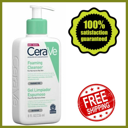 Cerave Foaming Cleanser Daily Face & Body Wash 236Ml New Sealed
