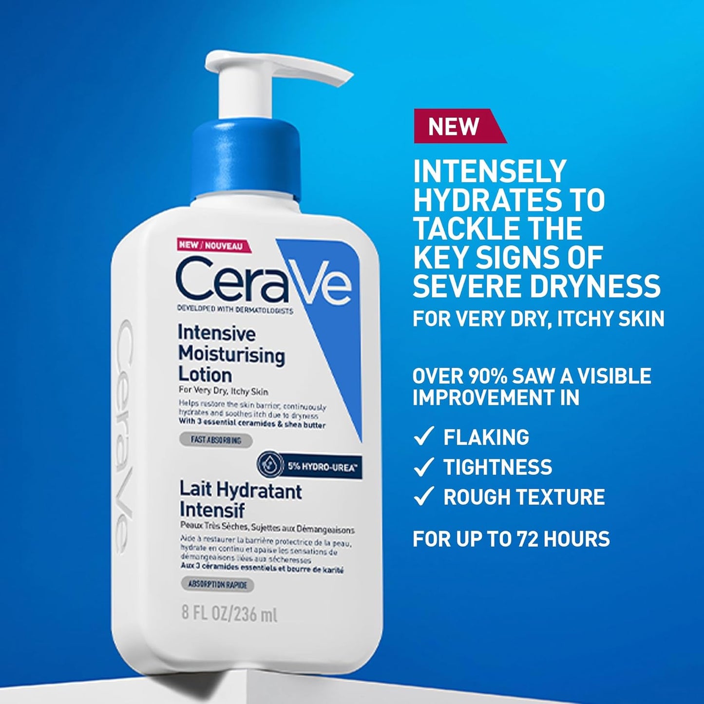 Cerave, Intensive Moisturising Lotion, with Hyaluronic Acid, 3 Essential Ceramid