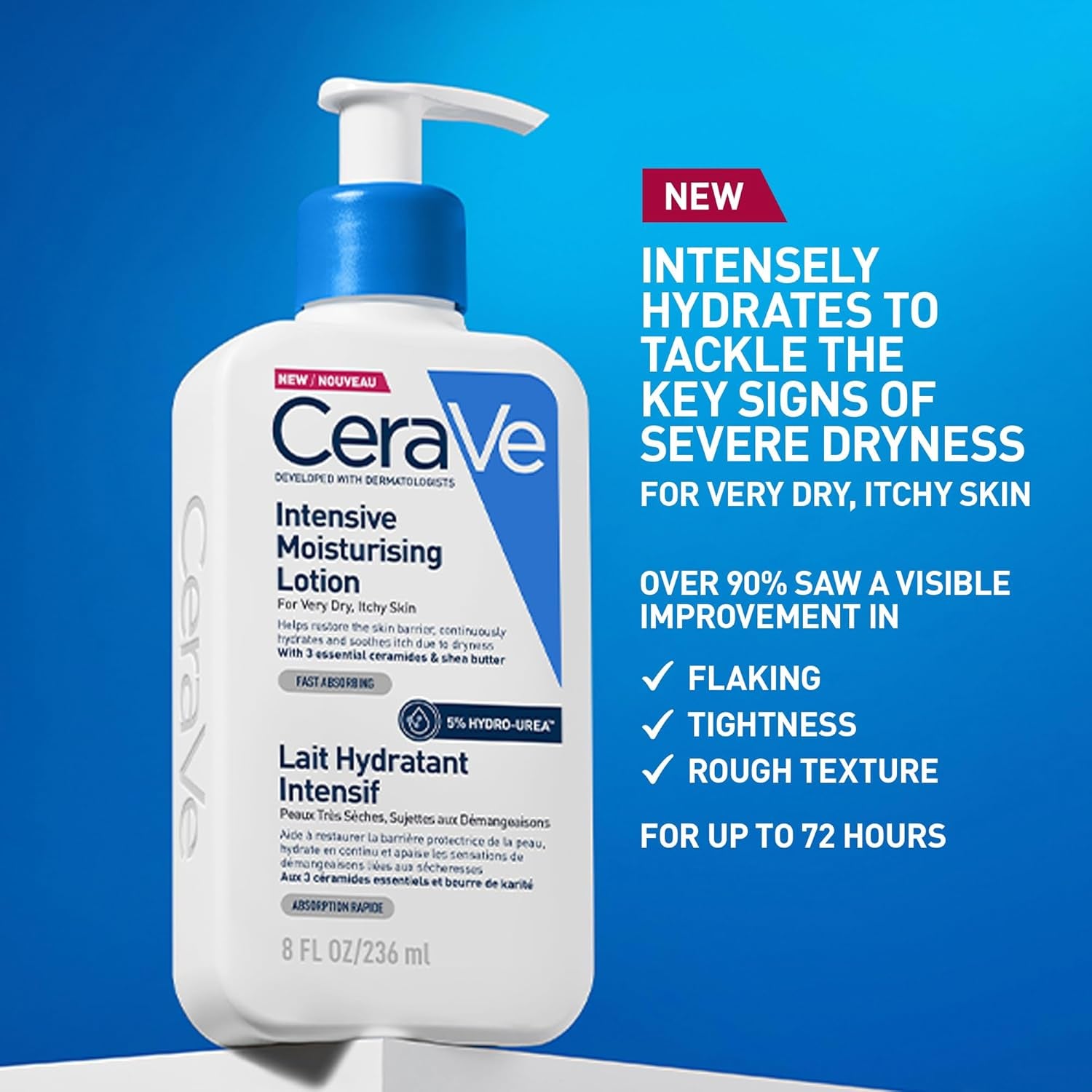 Cerave, Intensive Moisturising Lotion, with Hyaluronic Acid, 3 Essential Ceramid