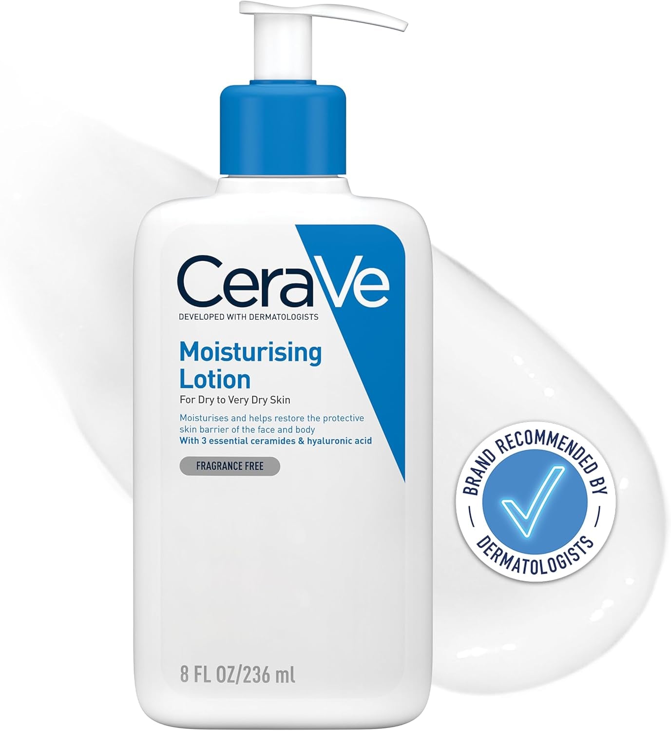 Cerave Moisturising Lotion, Face & Body, with 3 Essential Ceramides & Hyaluronic