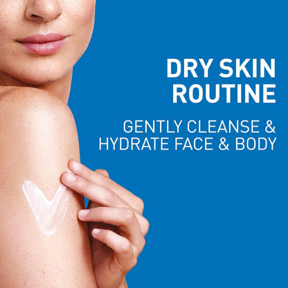 Deep Hydration 2-Step Regimen for Dry Skin | Cleanser 236 ml and Moisturizing Cream 454 g