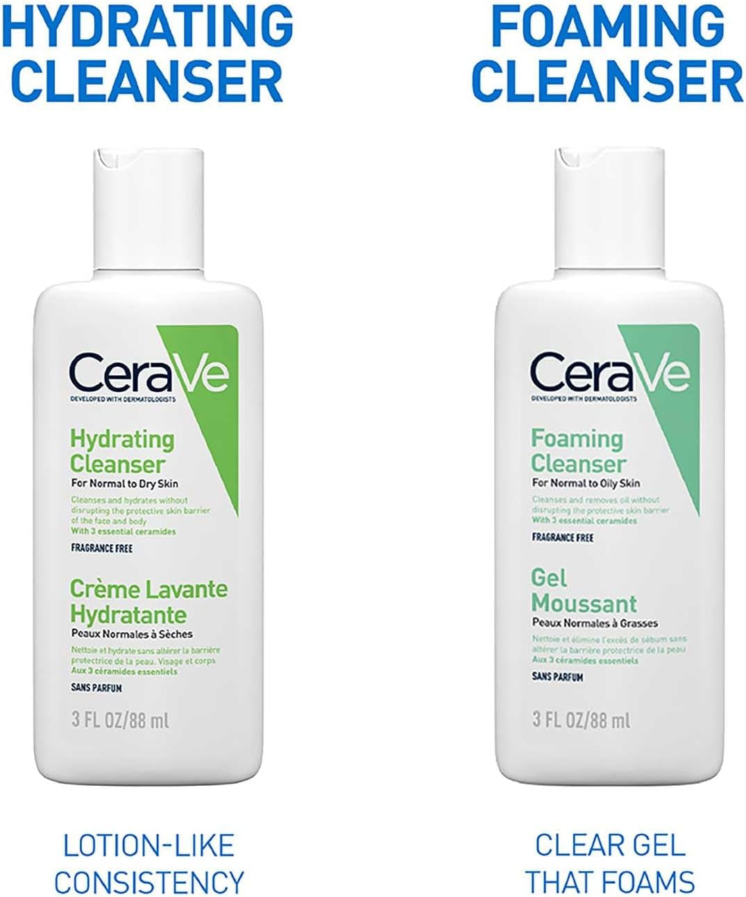 Cerave Travel Size Foaming Cleanser for Oily Skin 88Ml