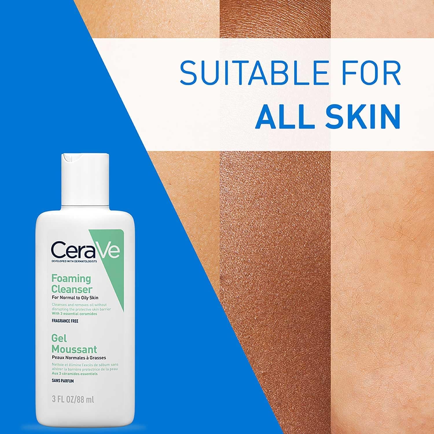 Cerave Travel Size Foaming Cleanser for Oily Skin 88Ml