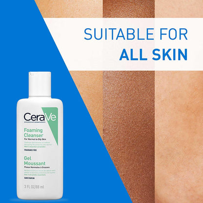 Cerave Travel Size Foaming Cleanser for Oily Skin 88Ml