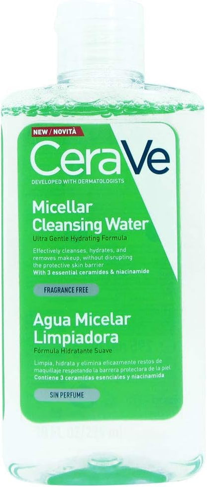 Cerave Micellar Cleansing Water with Niacinamide and 3 Essential Ceramides for A