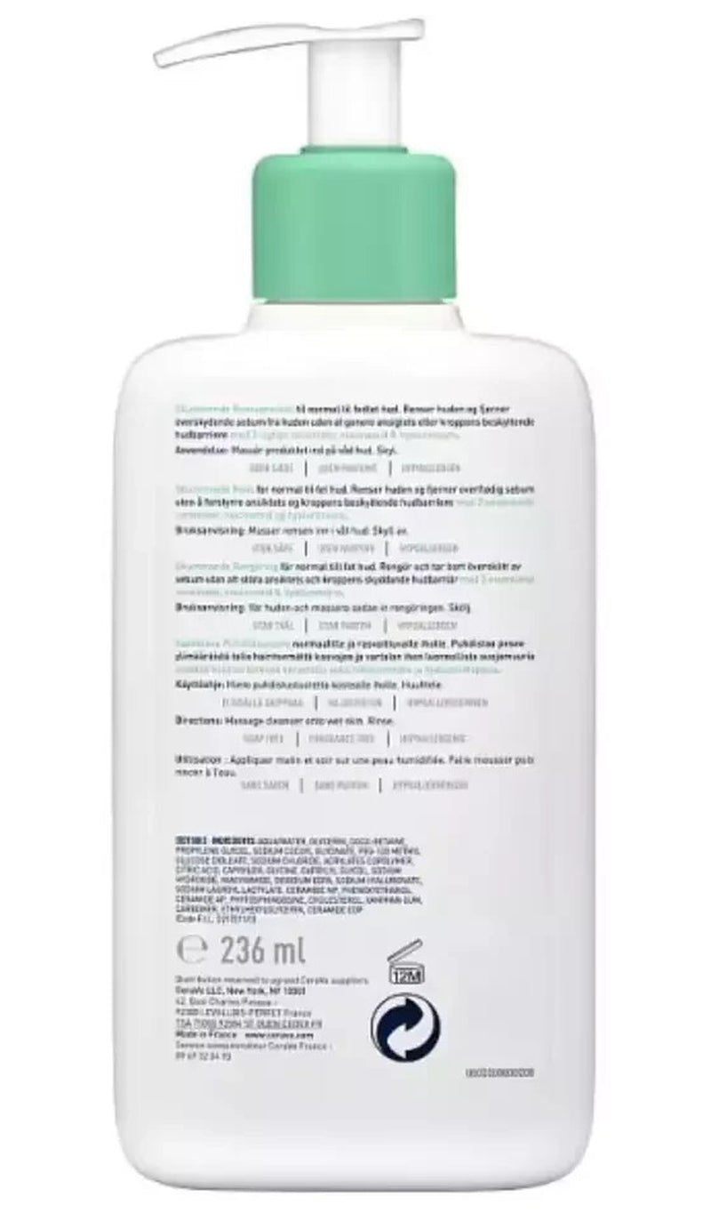 Cerave Foaming Cleanser Daily Face & Body Wash 236Ml New Sealed